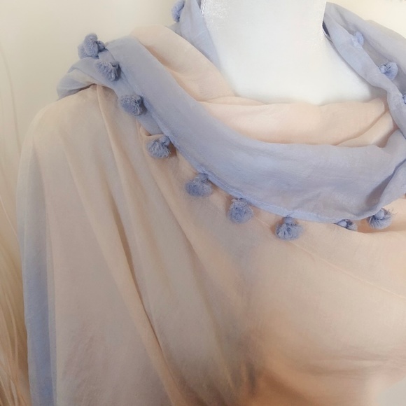 CITRUS OBLONG TIE DYE PASTEL CO SCARF - Picture 3 of 4